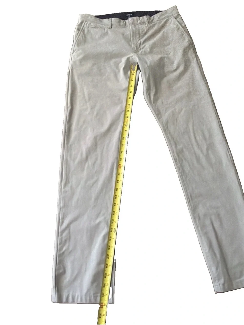 J.Crew Men’s Size W31-L34 Flat Front 484 Slim Tech Pants. Grey. Excellent Cond.